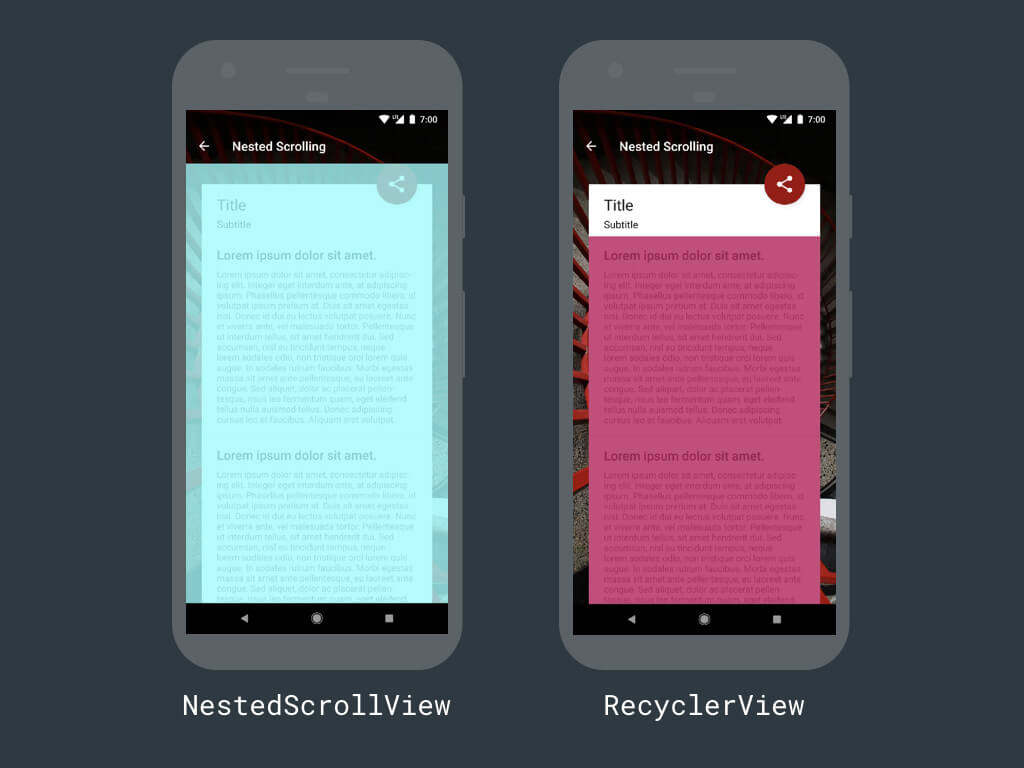 Sample app layouts